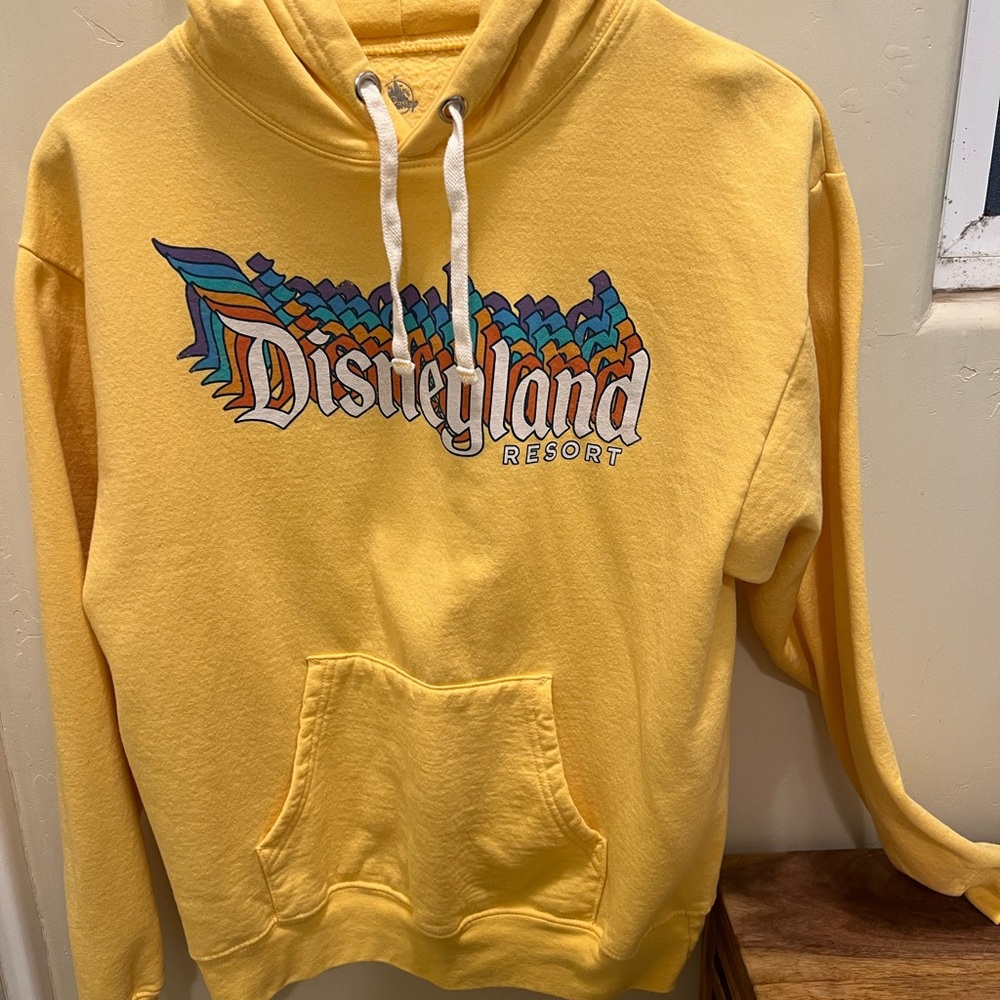 Disney Golden Hoodie with White Drawstrings